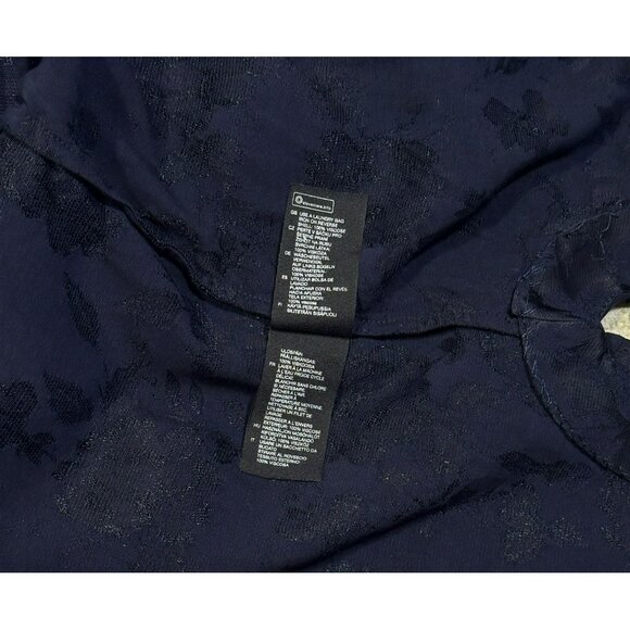 & Other Stories Navy Floral Jacquard Button Down Top Size 2 NWOT - Picture 10 of 12